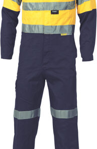 Two Tone Lightweight Coverall with Vent and Reflective Tape